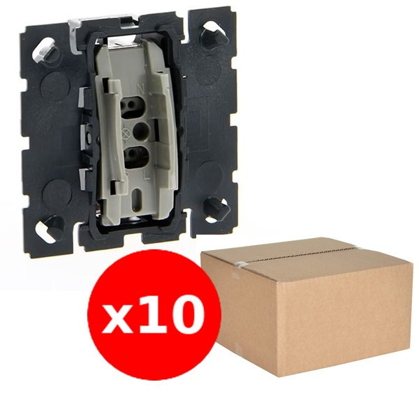 Legrand - Céliane - LOT de 10 Mécanismes Bouton poussoir - Réf. : 067031x10