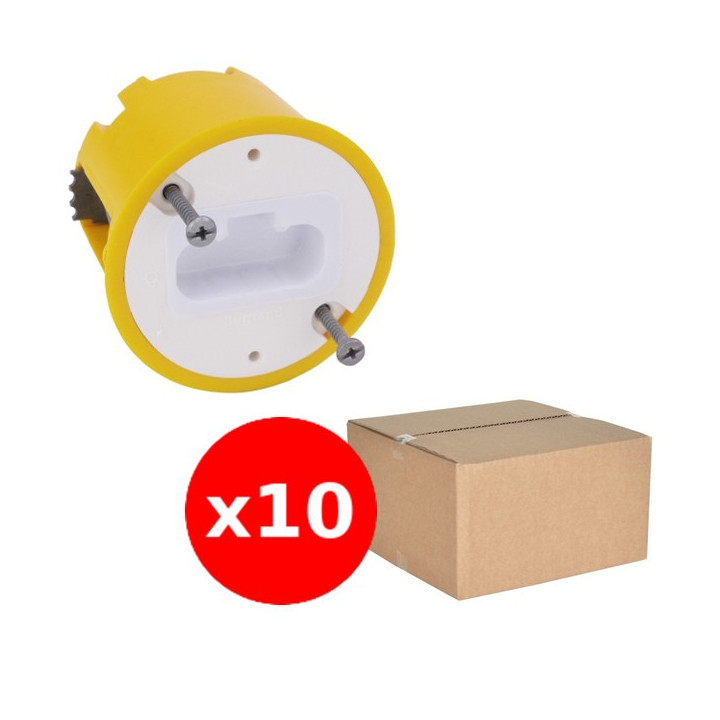 Legrand - Batibox - LOT de 10 Boîtes DCL Luminaires pour Applique - Prof. 50 - Diam. 54 - Réf. : 089305x10