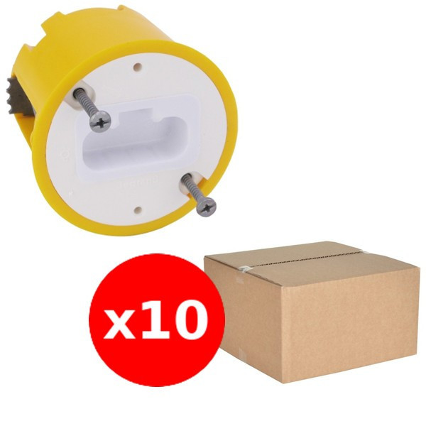 Legrand - Batibox - LOT de 10 Boîtes DCL Luminaires pour Applique - Prof. 50 - Diam. 54 - Réf. : 089305x10