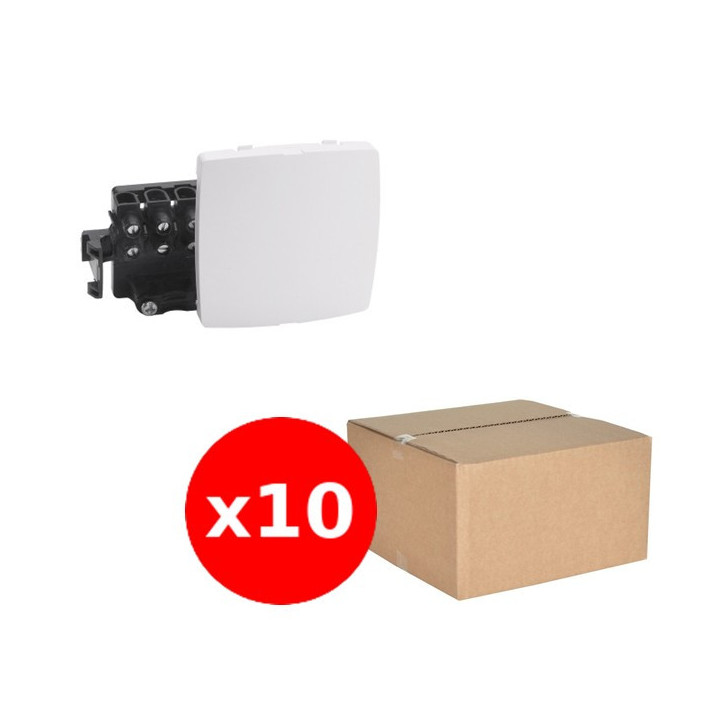 Legrand - Oteo - LOT 10 Boîtes de dérivation appareillage - Composable - Blanc - Ref. : 086157x10