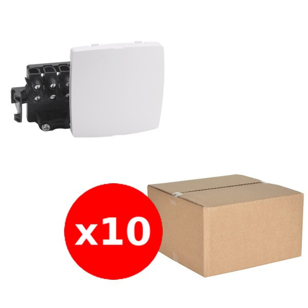 Legrand - Oteo - LOT 10 Boîtes de dérivation appareillage - Composable - Blanc - Ref. : 086157x10