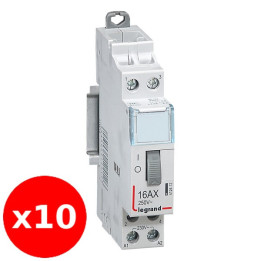 Legrand - Lot de 10 Télérupteurs CX3 - VIS - Bipolaire 16A - 230V - Réf. : 412412x10