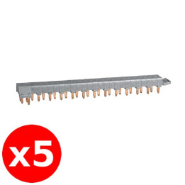 Legrand - Lot de 5 Peignes HX3 optimisé tétrapolaire - 12 modules - Réf. : 405201x5