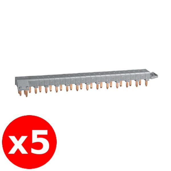 Legrand - Lot de 5 Peignes HX3 optimisé tétrapolaire - 12 modules - Réf. : 405201x5