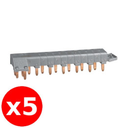 Legrand - Lot de 5 Peignes HX3 optimisé tétrapolaire - 6 modules - Réf. : 405200x5