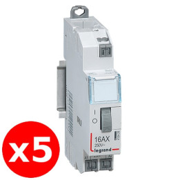 Legrand - LOT de 5 Télérupteurs CX3 - Unipolaire 16A - 230V - AUTO - 412420x5