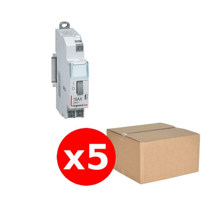 Legrand - LOT de 5 Télérupteurs CX3 - Unipolaire 16A - 230V - AUTO - 412420x5