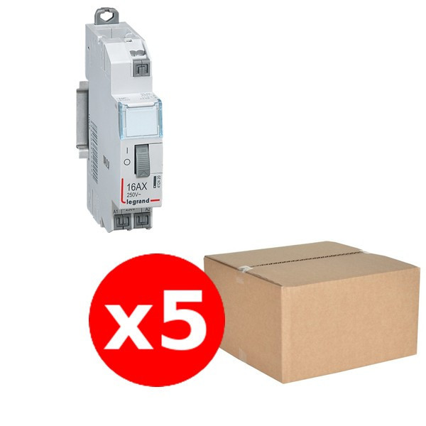 Legrand - LOT de 5 Télérupteurs CX3 - Unipolaire 16A - 230V - AUTO - 412420x5