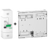Schneider - Disjoncteur de branchement EDF 15/45A instantané + platine disjoncteur - Réf. : R9FT645+R9H13206