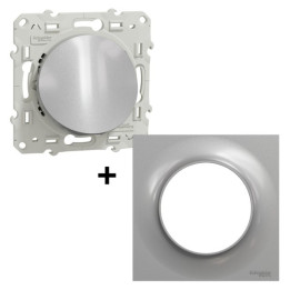 Schneider - Odace 2011  - Sortie de câble Aluminium Complète - Fixation VIS - Réf. : S530662+S520702E