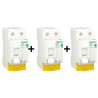 SCHNEIDER - RESI9 XP - LOT de 3 Inter. Diff.  - 2 ID 40A Type AC + 1 ID 40A Type A) - Réf. : R9PRC240x2+R9PRA240