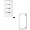 Schneider - Resi9 - Coffret 3 Rangées de 13Modules + Rehausse - Réf. : R9H13403+R9H10760