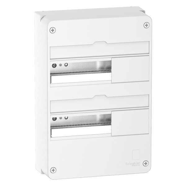 Schneider - Resi9 - Coffret 2 Rangées de 13 Modules + Porte - Réf. : R9H13402+R9H13422