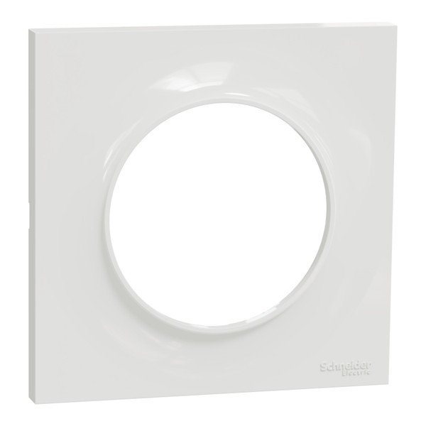 Schneider - Odace 2011 - Poussoir Porte Etiquette + Plaque + Carillon Legrand - Blanc - Ref. : S520266 + S520702 + 041651