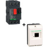 Schneider - Disjoncteur moteur 1,6A-2,5A + Coffret Plastique - Réf. : GV2ME07+GV2MC01