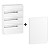 Schneider - Resi9 - Coffret 3 Rangées de 18 Modules + Porte Blanche - Réf. : R9H18403+R9H18423