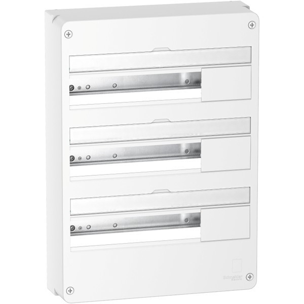 Schneider - Resi9 - Coffret 3 Rangées de 18 Modules + Rehausse - Réf.:  R9H18403+R9H18760