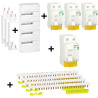 Schneider - RESI9 XP- Coffret 4Rx13M+ 3ID  63A AC+ 1ID 63A A+ Barette V+H - Réf.:R9H13404+R9PXVx3+R9PXH213x4+R9PRA263+R9PRC263x3