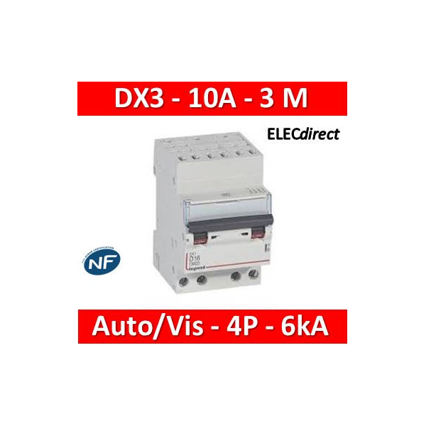 Disjoncteur Schneider 4P 16A 6KA C 4 modules