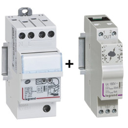 Legrand - Parafoudre bipolaire - Type 2 LEXIC + Parafoudre ligne téléphonique - Réf. : 003951 + 412200