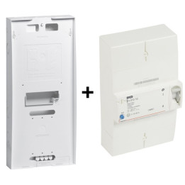 Legrand - Disjoncteur de branchement EDF 10/30A Instantané Tétrapolaire + Platine - Réf. : 401010+401184