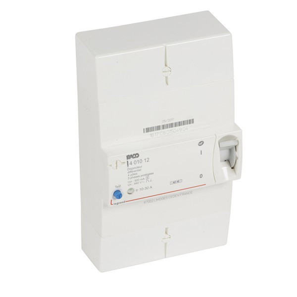 Legrand - Disjoncteur de branchement ERDF 10/30A Sélectif Tétrapolaire + Platine  - Réf. : 401012+401184