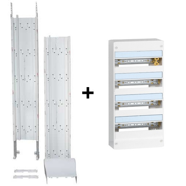 Legrand - Kit GTL 13M Complet + Tableau 4 Rangées de 13 Modules - Réf. : 030037+401214
