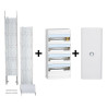 Legrand - Drivia - Kit GTL 13M Complet + Tableau 4 Rangées de 13 Modules+ Porte Transparente - Réf. : 030037+401214+401334