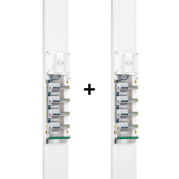Legrand - Drivia - LOT de 2 Kit GTL 13M Complet - 65 x 250 mm - Avec couvercle - long. réglable - 2,45 à 2,60m - Réf. : 030037x2