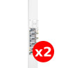 Legrand - Drivia - LOT de 2 Kit GTL 13M Complet - 65 x 250 mm - Avec couvercle - long. réglable - 2,45 à 2,60m - Réf. : 030037x2