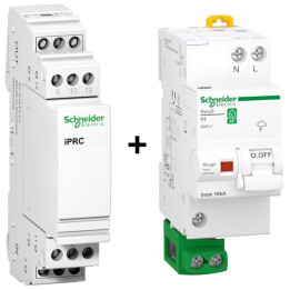 Schneider - Resi9 - Parafoudre Bipolaire NF PH+N 10KA + Parafoudre ligne téléphonique - Réf. : R9PLC+A9L16337