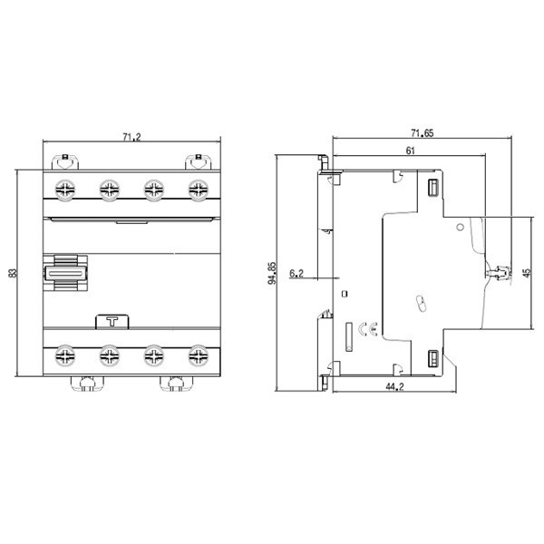 Legrand - Inter diff DX3 - ID 4P 63A - 30mA - type A - Réf : 411676