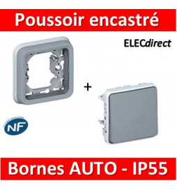 Legrand Plexo - Poussoir encastré 10A - 230V - IP55/IK07 - 069540-069681