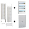 Legrand - Drivia - Kit GTL 18M + Tableau 4 Rangées de 18 Modules + Porte Transparente - Réf. : 030067+401224+401244