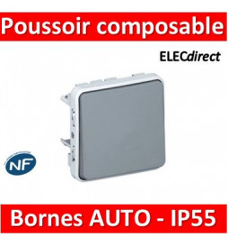 Legrand Plexo - Poussoir composable 10A - 230V - IP55/IK07- 069540