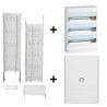 Legrand - Drivia - Kit GTL 18M + Tableau 3 Rangées de 18 Modules + Porte blanche - Réf. : 030067+401223+401233