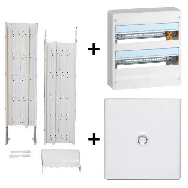 Legrand - Kit GTL 18M + Tableau 2 Rangées de 18 Modules + Porte blanche - Réf. : 030067+401222+401232
