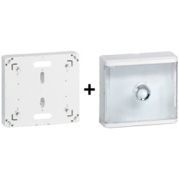 Legrand - Platine pour Disjoncteur branchement Seul + Habillage avec Porte Transparente - Réf. : 401191+401188