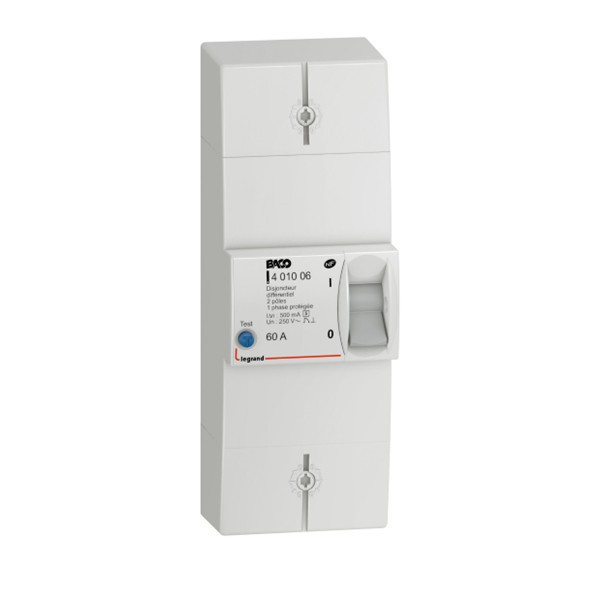 Legrand - Disjoncteur de branchement EDF + Platine + Habillage avec Porte - Réf. : 401006+401191+401185