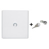 Legrand - Drivia - Porte Blanche + Serrure - 18 Modules - 2 Rangées - Ref. : 401232+401391