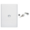 Legrand - DRIVIA - Porte Blanche + Serrure - 18 Modules - 3 Rangées - Ref. : 401233+401391