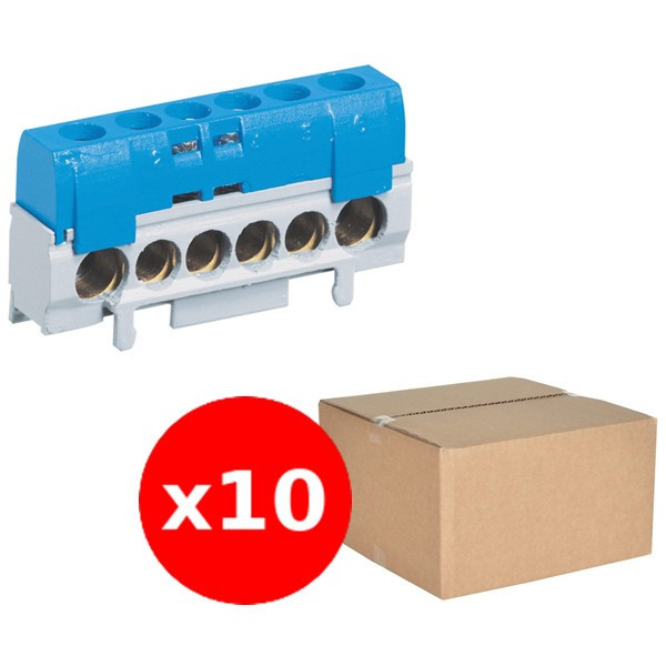 Legrand - LOT de 10 Borniers isolé Neutre - Réf. : 004815x10