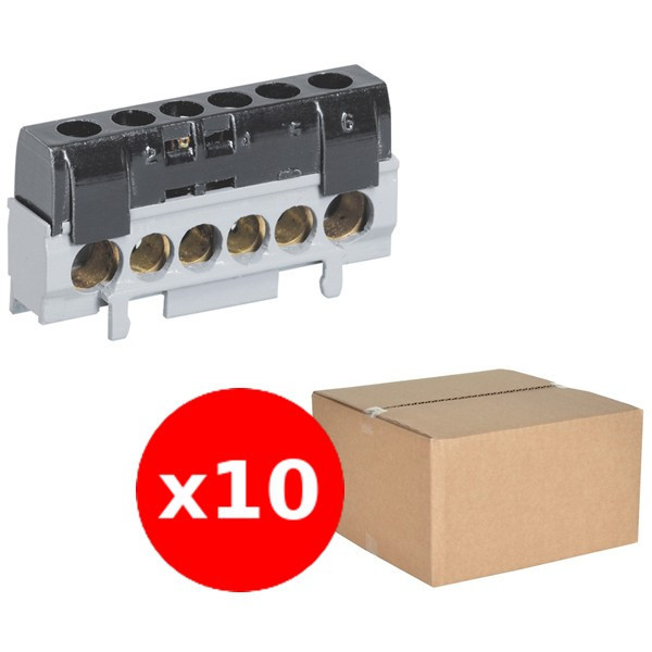 Legrand - LOT de 10 Borniers isolé Phase - Réf. : 004816x10