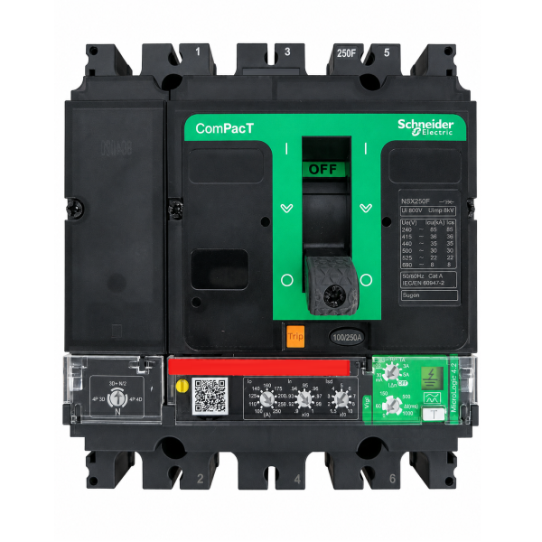 Schneider - Disjoncteur ComPact NSX250F à déclencheur MicroLogic - Réf : C25F44V250