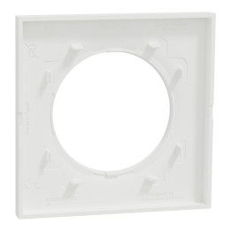 Schneider - Odace Origine 2025 - Plaque de finition 1 poste - Blanc craie - Réf : S929702