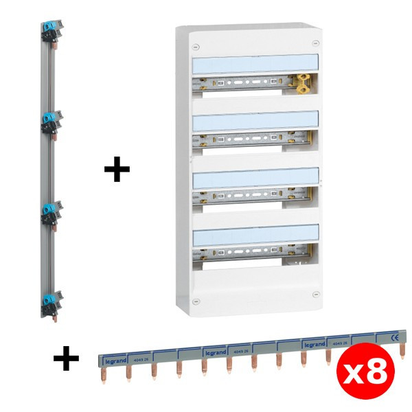 Legrand - DRIVIA - Coffret 4x13 + Peigne V et H - Ref. : 401214+405002+404926x8