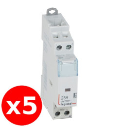 Legrand - Contacteur de puissance bipolaire bobine 230V - 25A - 2F - Réf. : 412523x5