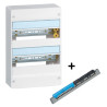 Legrand - DRIVIA - Coffret 2 rangées - 13 modules + Bornier Triphasé + Neutre - Ref. : 401212+404814