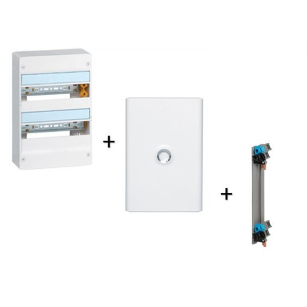 Legrand - Drivia - Coffret 2x13 + Peigne verticale + Porte - Ref. : 401212+401332+405000