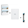 Legrand - Drivia - Coffret 2 rangées - 13 modules + Peigne verticale + Porte - Ref. : 401212+401332+405000
